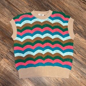 Colorful Striped Sweater Vest